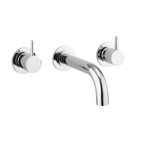 Larger image of Crosswater MPRO Wall Mounted Bath Filler Tap (3 Hole, Chrome).