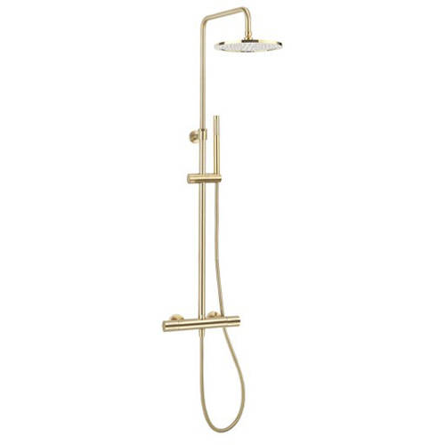 Larger image of Crosswater Central Central Thermostatic Shower Kit (Brushed Brass).