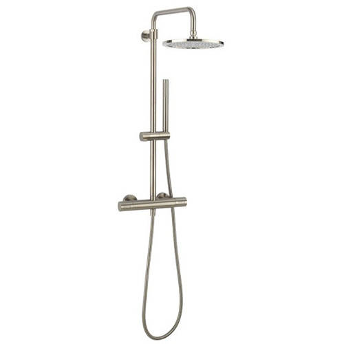 Example image of Crosswater Central Central Thermostatic Shower Kit (Brushed Steel).