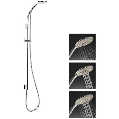 Larger image of Crosswater Svelte Premium Shower Kit 4 (Chrome).