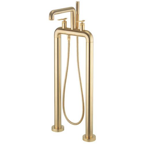 Larger image of Crosswater UNION Free Standing BSM Tap With Lever Handles (B Brass).