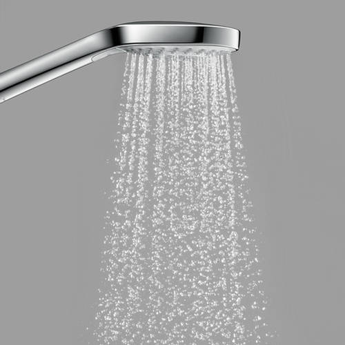 Example image of Hansgrohe Croma Select S Eco Semipipe Shower Pack (White & Chrome).