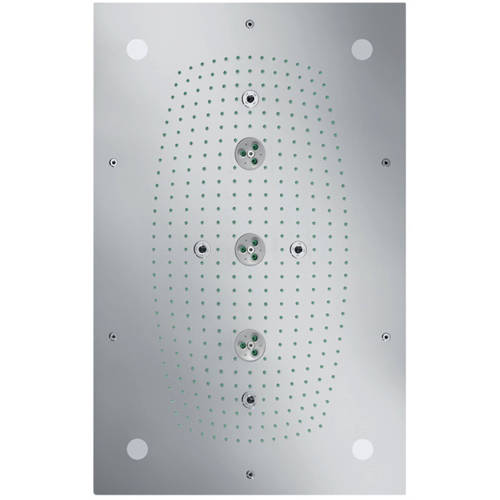 Larger image of Hansgrohe Raindance Rainmaker 3 Jet Shower Head & LEDs (680x460mm).