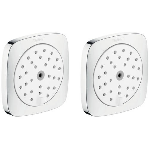 Larger image of Hansgrohe 2 x Body Jets - Body Shower 100 (White & Chrome).