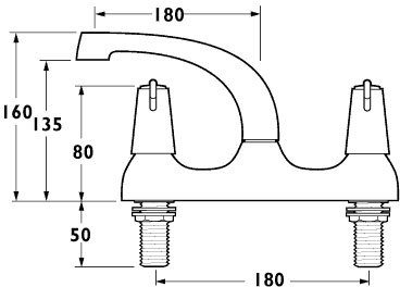 Technical image of Pyramis Kitchen Sink, Waste & Tap. 940x490mm (Left Hand).