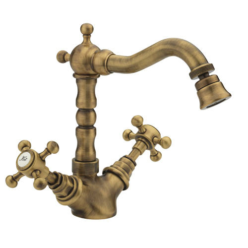 Larger image of Tre Mercati Allora Bidet Mixer Tap & Waste (Bronze).