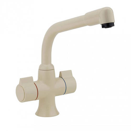 Larger image of Tre Mercati Kitchen Gloucester Dual Flow Kitchen Tap (Beige).