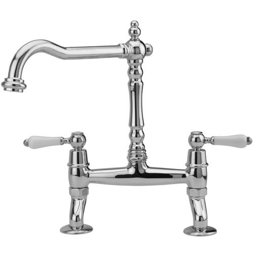 Larger image of Tre Mercati Kitchen Little Venice Bridge Kitchen Tap (Chrome).