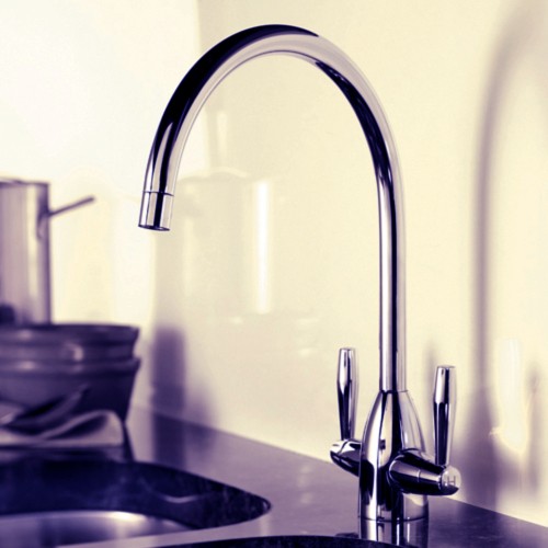 Example image of Tre Mercati Kitchen Enzo Kitchen Tap (Brushed Nickel).