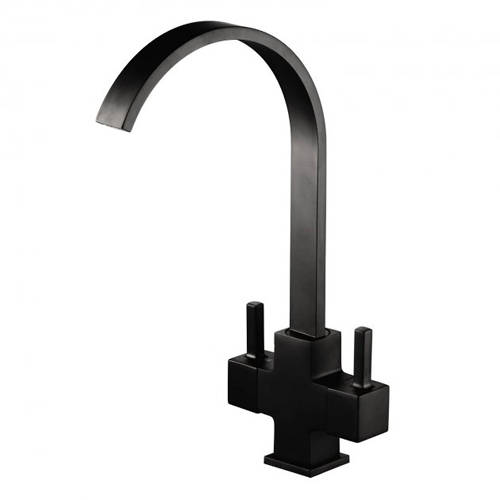 Larger image of Tre Mercati Winston Mono Sink Mixer Tap (Matt Black).