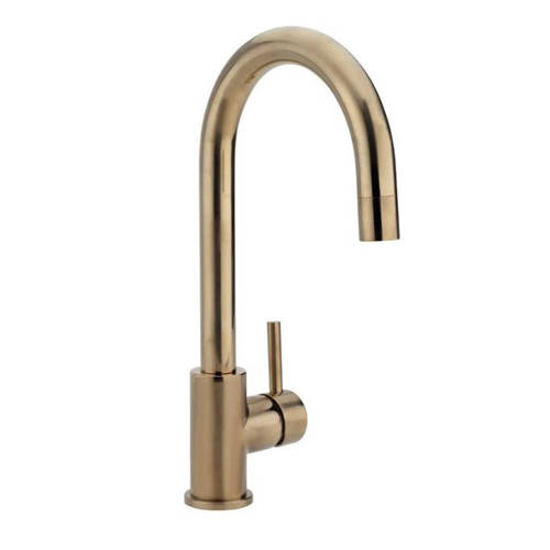 Larger image of Tre Mercati Kitchener Mono Sink Mixer Tap (Brushed Gold).