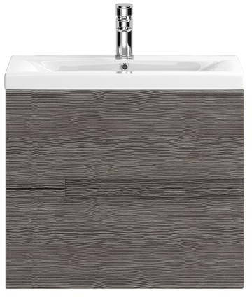 Example image of HR Urban 600mm Wall Vanity With 600mm WC Unit & Basin 2 (Grey Avola).