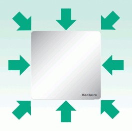 Example image of Vectaire Elegance Low Energy Extractor Fan With Timer Or Cord (White).