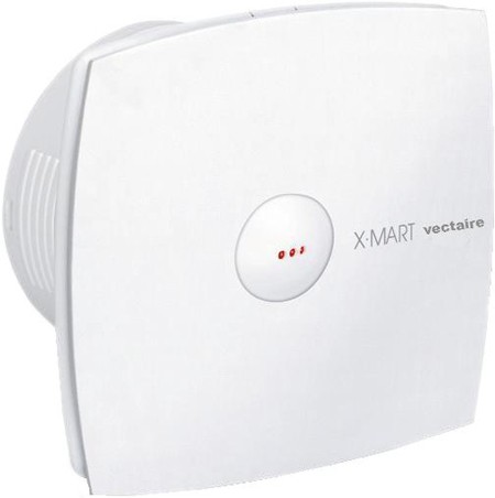 Larger image of Vectaire X-Mart Auto Extractor Fan, Humidistat & Timer. 100mm (White).